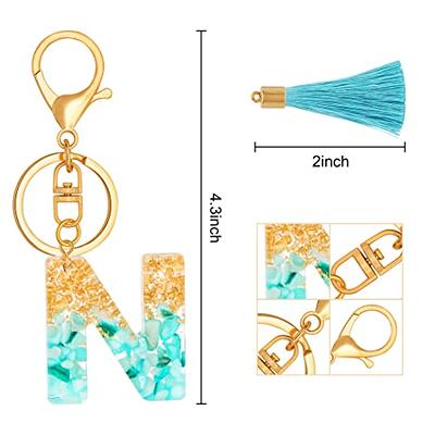 TTYY Initial Letter Keychain for Women Birthday gift To Little