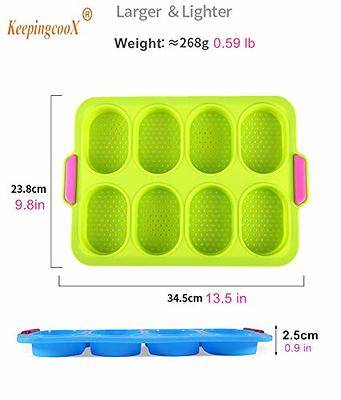 KeepingcooX Mini Baguette Baking Tray, 11x9 in, Non-stick Perforated Pan -  Bread Crisping Tray, Loaf Baking Mould, French Bread, Breadstick & Bread  Rolls with Delicious Crispy Crusts, Plus Rose Mould - Yahoo