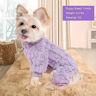 Girl Dog Clothes Dog Pajamas for Small Dog Girl Boy - Puppy Pjs Jammies 4  Leg Dog Clothes for Chihuahua Yorkie - Summer Onesies Jumpsuit Clothing for