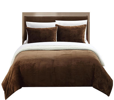 Chic Home Design Evie 3-Piece Brown Queen Bedspread Set