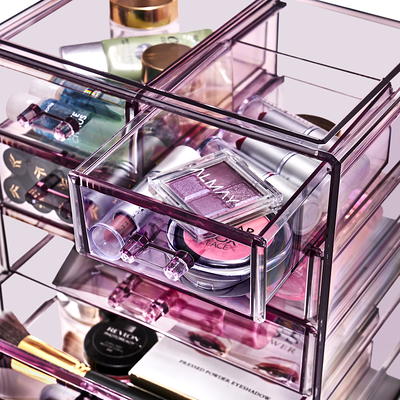 Sorbus Acrylic Cosmetics Makeup and Jewelry Storage Case Display 3 Large