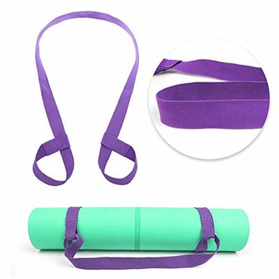 HiinHouse Yoga Mat Strap, Easy-Cinch Yoga Mat Sling, Premium Adjustable  Cotton Yoga Mat Carrier, Multiple Color Choices (Yoga Mat not Included)