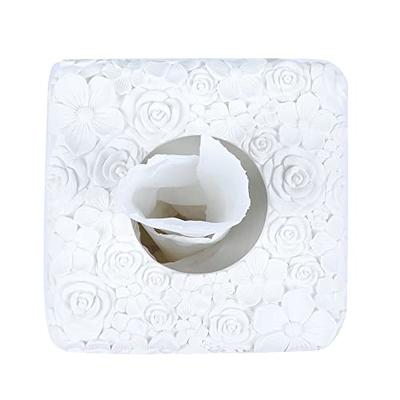 White Ceramic Bathroom Accessories Set Vanity Decor Storage - Temu