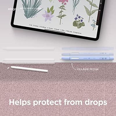 Love Mei for Apple Pencil Silicone Holder Sleeve for 2nd Generation Protective Skin Cover Magnetic Case and Nib Cover Non-Slip Smooth Grip Cute