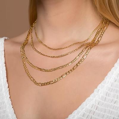 Pori Jewelers 14K Yellow Gold Cuban/Curb Chain Necklace and Bracelet