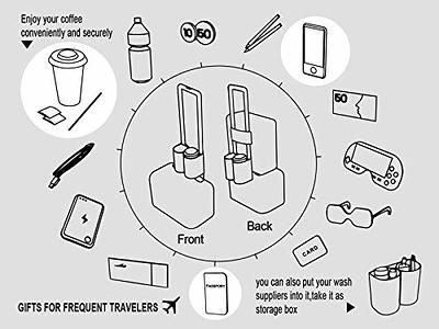 Luggage Cup Holder For Suitcases Luggage Drink Holder Gifts For Flight  Attendants Travelers Accessories Holds Two Coffee Mugs