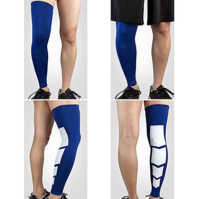 TopTie 1 PC Compression Full Leg Sleeves For Men and Women, Leg Sleeves For  Sports, Running, Basketball, Shin Splints-Blue(Pack of 1)-M - Yahoo Shopping