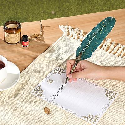 Calligraphy Pen Set- Luxury Dip pen Quill Pen and Ink Set with 5 nibs, –  hhhouu