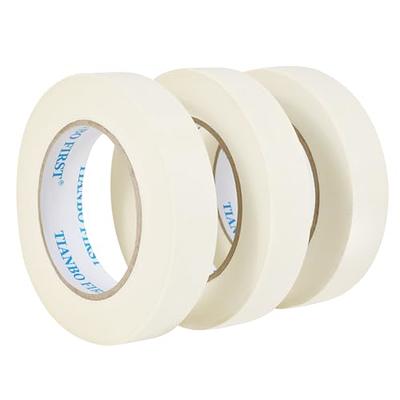 Lichamp Masking Tape 1 inch, 2 Pack General Purpose Beige Masking Tape  White Masking Paper, 1 inch x 55 Yards x 2 Rolls (110 Total Yards)