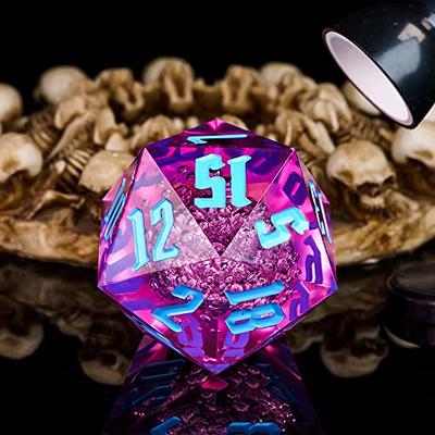 20 Sided DND Dice,D20 Giant Polyhedral Dice,55mm Titan Large Pearl