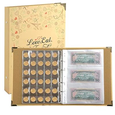 Coin Collection Supplies Holder Book for Collectors and 12 Sheets Money  Binder Book Holder Page Protectors Bundle - Yahoo Shopping