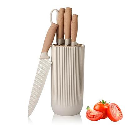  BRODARK Knife Set for Kitchen with Block, 15-Piece