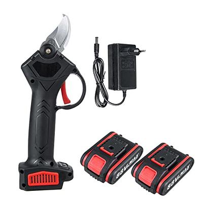 88V Cordless Rechargeable Electric Pruning Shears + 4 Electric Chain Saw  Set