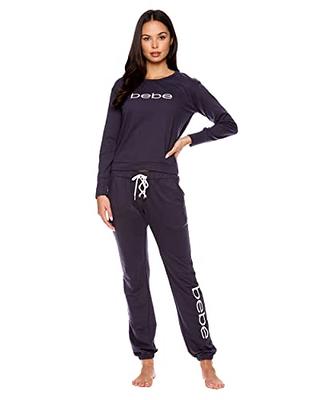 bebe Womens Pajama Sets - French Terry Pajamas for Women with L/S
