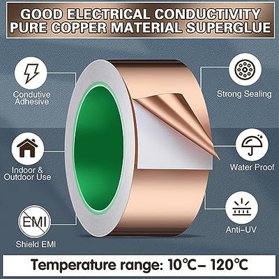 Copper Foil Tape 0.47 Inch x 21 Yards 0.05 Thick Single Sided for  Electronics