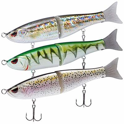 Bassdash SwimShad Glide Baits Jointed Swimbait Bass Pike Salmon Trout  Muskie Fishing Lure,3-Pack - Yahoo Shopping