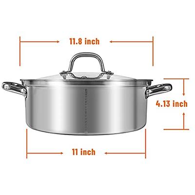 5L Electric Shabu Shabu Pot with Divider and Non-Stick Coating