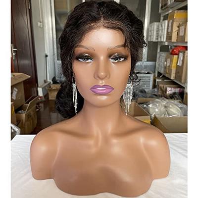Realistic Female Mannequin Head with Shoulders for Display Hair