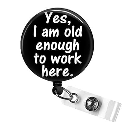 OK I won't be doing any of that, Funny Gifts, Funny Badge Reel, ER Nurse  Badge Reel, Medical ID Badge, Nurse Badge Reel Funny