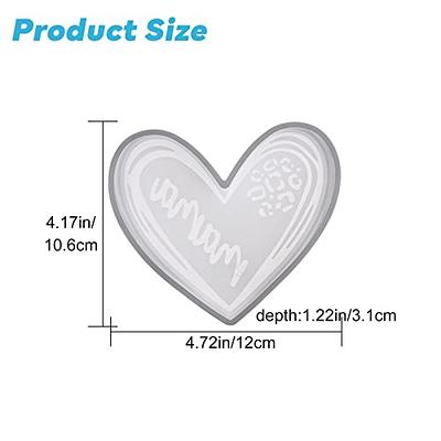  Rose Silicone Mold Heart Mold for Making Soap Plaster Ornament  Home Decorations DIY Resin Casting Heart Silicone Molds for Resin Heart  Silicone Molds for Baking Heart Silicone