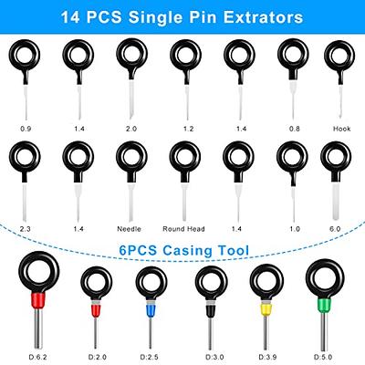 MWBFPAFC Terminal Removal Tool Kit, 76 Pcs Terminal Ejector Kit for Car,  Pin Extractor Tool Set Release Electrical Wire Connector Puller Repair Key Removal  Tools with a Protective Bag - Yahoo Shopping