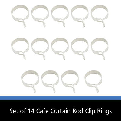 Mainstays 2 Clearance White Basic Adjustable Curtain Rod, 48-86