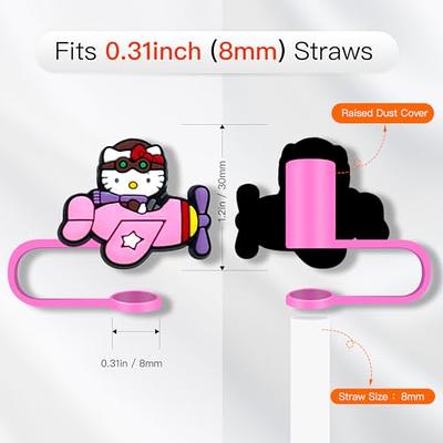 Straw Covers Cap for Tumblers, Cute Cartoon Straw Topper, Silicone Straw  Tip Covers for Drinking Straws (12Pcs Cat 8mm MT) - Yahoo Shopping