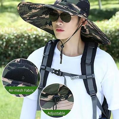 Super Wide Brim Sun Hat for Men and Women - UPF 50+ Waterproof Bucket Hat  for Fishing, Hiking, Camping