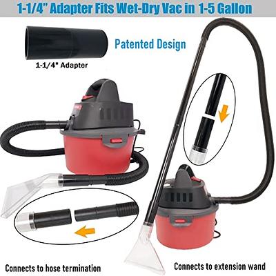 Happy Tree Universal Fits All Shop Vacs with 2-1/2& 1-7/8 & 1-1/4  Adapters Large 7-1/2& Small 3-1/2 Clear Head for Upholstery/Carpet  Cleaning, Shop Vac Extractor Attachment - Yahoo Shopping