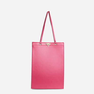 Vercord Mini Slim Small Felt Purse Organizer Insert Inside Handbag Tote Pocketbook for Women Pink