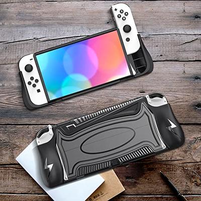  HEYSTOP Case Compatible with Nintendo Switch OLED Model 2021,  Dockable PC Protective Cover with Comfortable TPU Joy-Con Grip Case and 6  Thumb Stick Caps : Everything Else