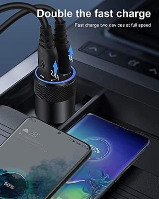 5pcs] Car Charger Adapter, AILKIN USB Multi Port Cigarette Lighter Fast  Charging Power Block Plug for