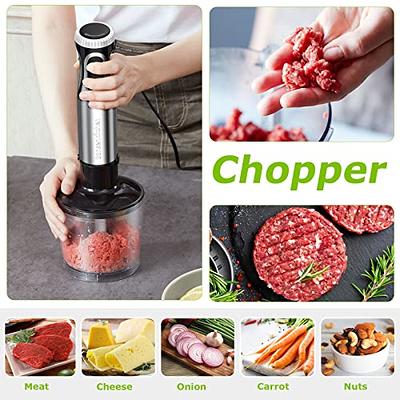 Bonsenkitchen Immersion Blender, 20 Variable Speeds & Turbo, 4-In-1  Stainless Steel Handheld Blender Stick Mixer with Egg Whisk, Beaker &  Chopper Bowl - Yahoo Shopping