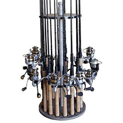 Rush Creek Creations 12 Rod Rack Fishing Rod Holder Stand With
