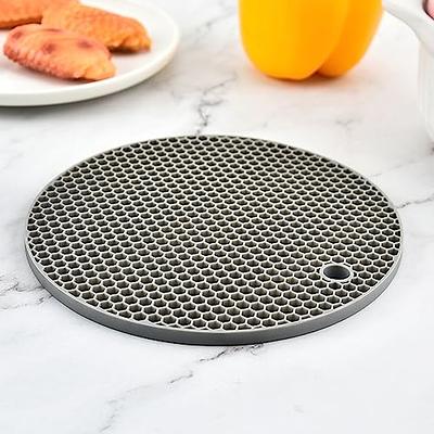 Silicone Pot Holders Trivets Mat Multipurpose Round Pot Holders Trivets Jar  Openers Food Safe Heat Resistant Eco-Friendly Mat