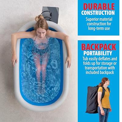 CO-Z Inflatable Bathtub with Electric Air Pump, Bath Pillow Headrest