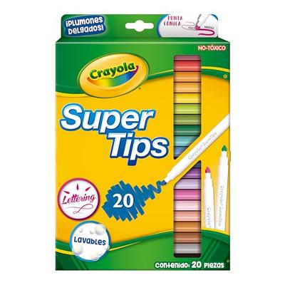 Crayola Super Tips Markers, Coloring Book Markers, 20 count
