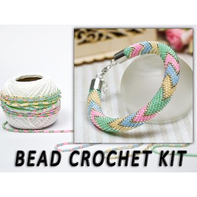 Bead crochet kit, easter gift, DIY KIT jewelry, PDF pattern, Do It  Yourself, Personalized size, Multicolor bracelet, Easter pattern bracelet -  8.0 inches - Yahoo Shopping