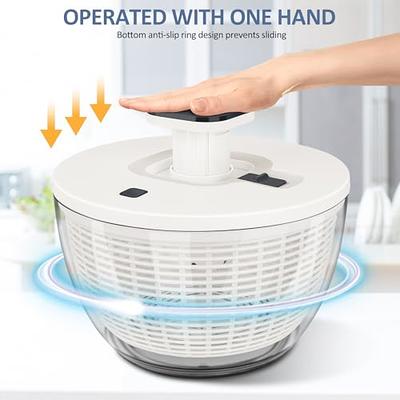 Joined Large Pump Salad Spinner with Drain, Bowl, and Colander - Quick and  Easy Multi-Use Lettuce Spinner, Vegetable Dryer, Fruit Washer, Pasta and