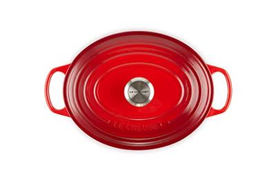 Le Creuset Enameled Cast Iron Signature Oval Dutch Oven, 8 qt., Cerise