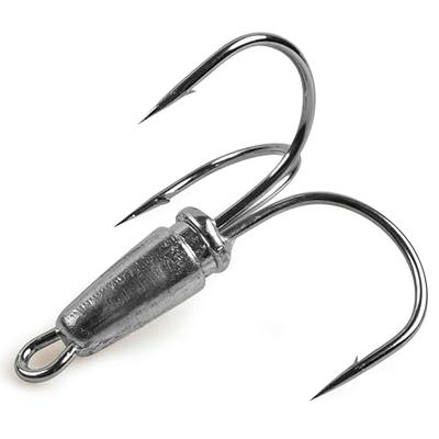 4 Pack Treble Fishing Hooks Weighted Treble Hooks Snagging