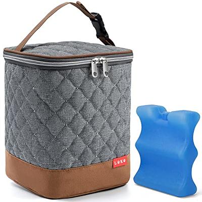 BABEYER Breast Milk Cooler Bag with Ice Pack Fits 4 Baby Bottles Up to 9  Ounce, Baby Bottle Bag Great for Nursing Mom Daycare, Strap - Yahoo Shopping