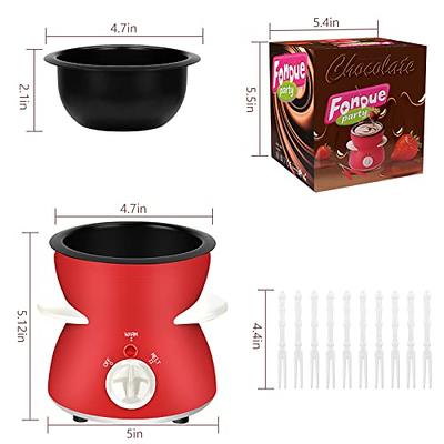 OFFKITSLY Fondue Pot Set, Mini Electric Fondue Pot Set for Melting  Chocolate Cheese, Chocolate Meting Pot fondue maker with Dipping Forks For  Holiday Christmas Birthday Gift - Yahoo Shopping