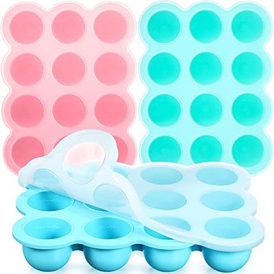 Kinggrand Kitchen 1-Cup Silicone Freezer Tray with Lid - 1 Pack