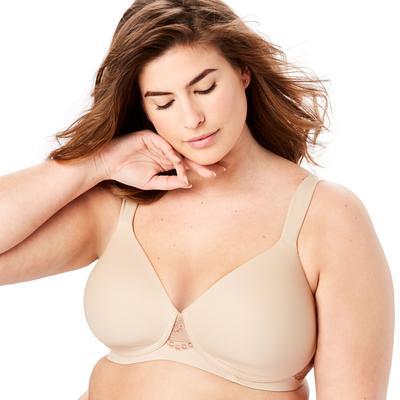 Plus Size Women's Brigitte Lace Wireless T-Shirt Bra 5215 by Leading Lady  in Warm Taupe (Size 46 C) - Yahoo Shopping