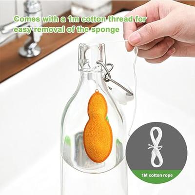3x Beans-Shaped Bottle Cleaning Sponge Home Kitchen Glass Cup Clean Tool