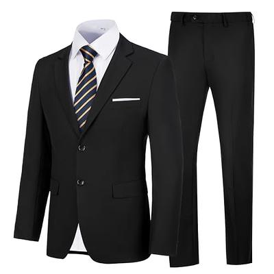 Slim Fit Black Blazers Suit Jacket Wedding Casual Sport Coat For Men – MOGU  SUIT