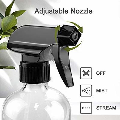 Worldgsb Glass Spray Bottles, 16oz Clear Glass Spray Bottles with Labels &  Adjustable Nozzle, Reusable Containers for Cleaning Solutions, BBQ, Food,  Plants, Alcohol, Essential Oils(2 Pack) - Yahoo Shopping