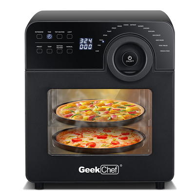 Geek Chef Air Fryer 26QT, 6 Slice Air Fryer Fry Oil-Free, Large Toaster  Oven Combo, Air Fryer Oven, Roast, Bake, Broil, Reheat, Convection  Countertop Oven, Accessories Included, Stainless Steel 