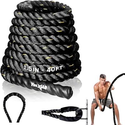 40 ft Battle Ropes 1.5 Diamater Heavy Exercise Rope